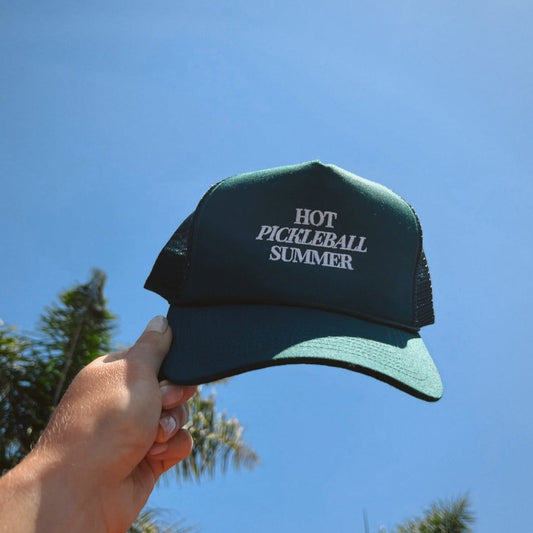 hot pickleball summer trucker hat